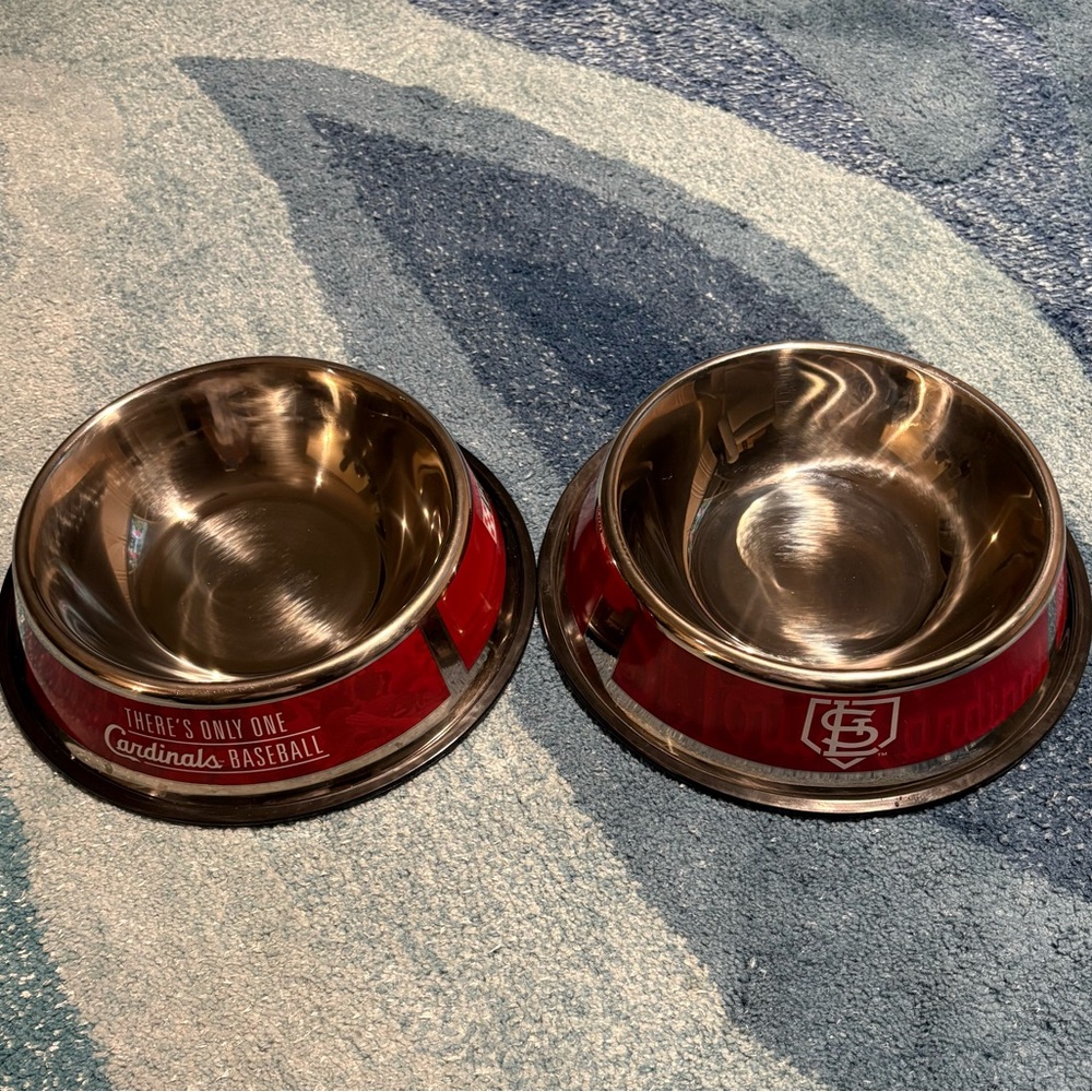 St Louis Cardinals Dog Bowls by Purina, Set of 2